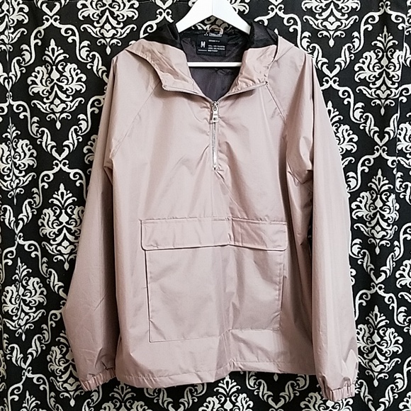 mauve windbreaker